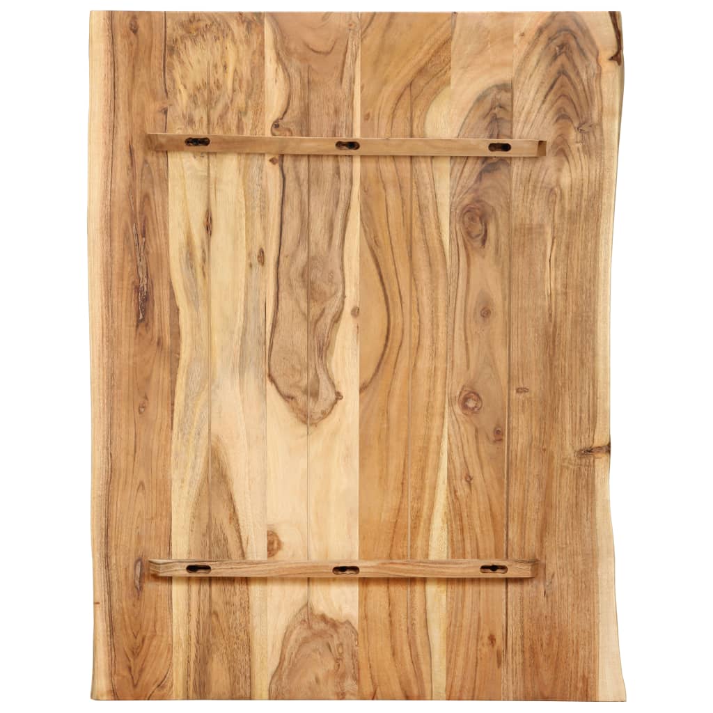 Tischplatte Massivholz Akazie 80x(50-60)x2,5 cm | Stepinfit.de