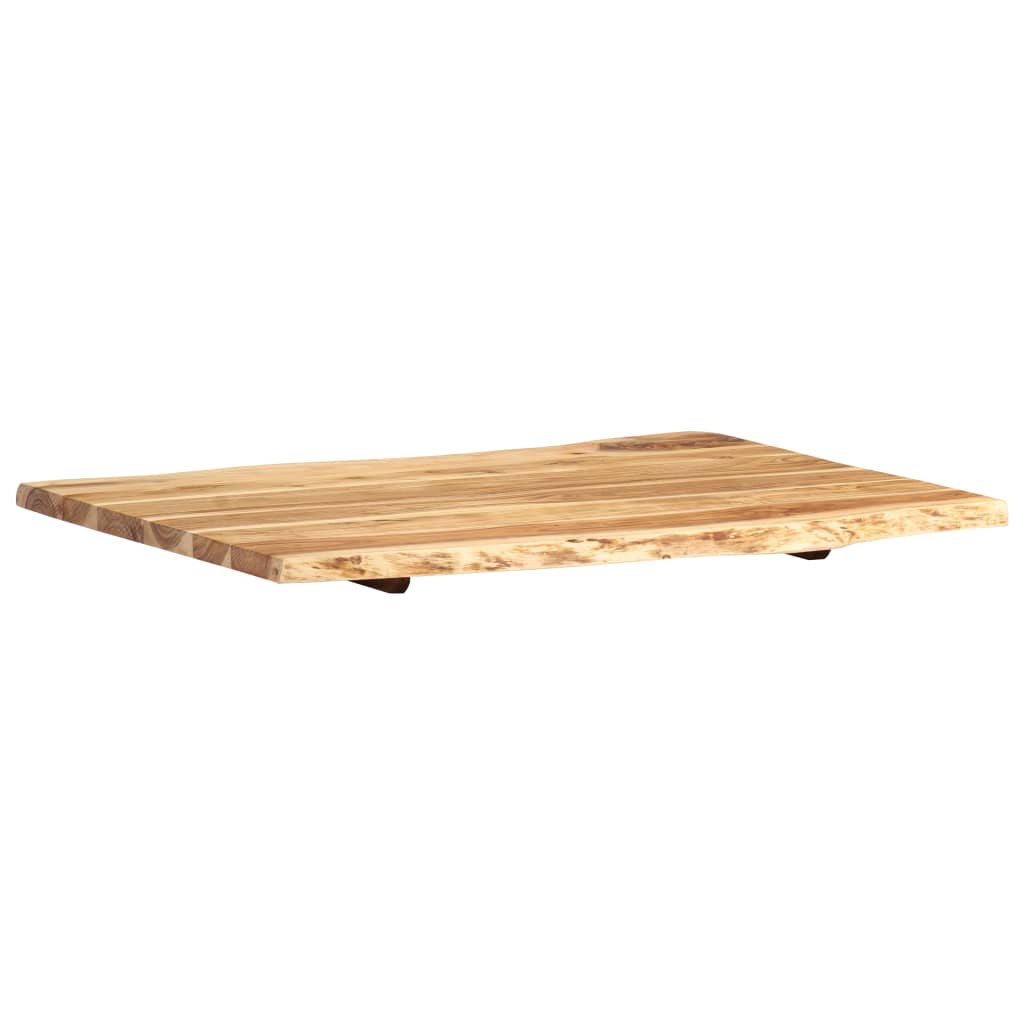 Tischplatte Massivholz Akazie 80x(50-60)x2,5 cm | Stepinfit.de