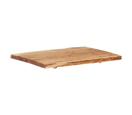 VidaXL Piano Tavolo In Legno Massello Di Acacia 60x60 Cm | Spessore 15-27 Mm | Rinnova Il Tuo Tavolo Con Stile Rustico