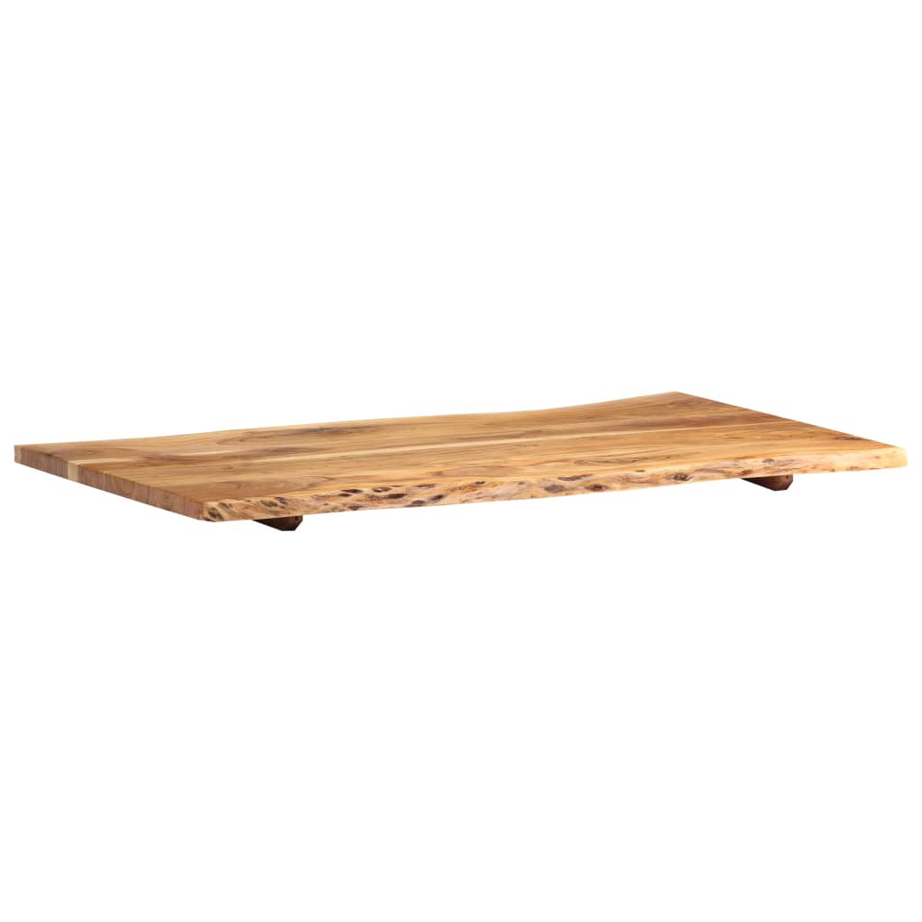 Tischplatte Massivholz Akazie 100x(50-60)x2,5 cm | Stepinfit.de