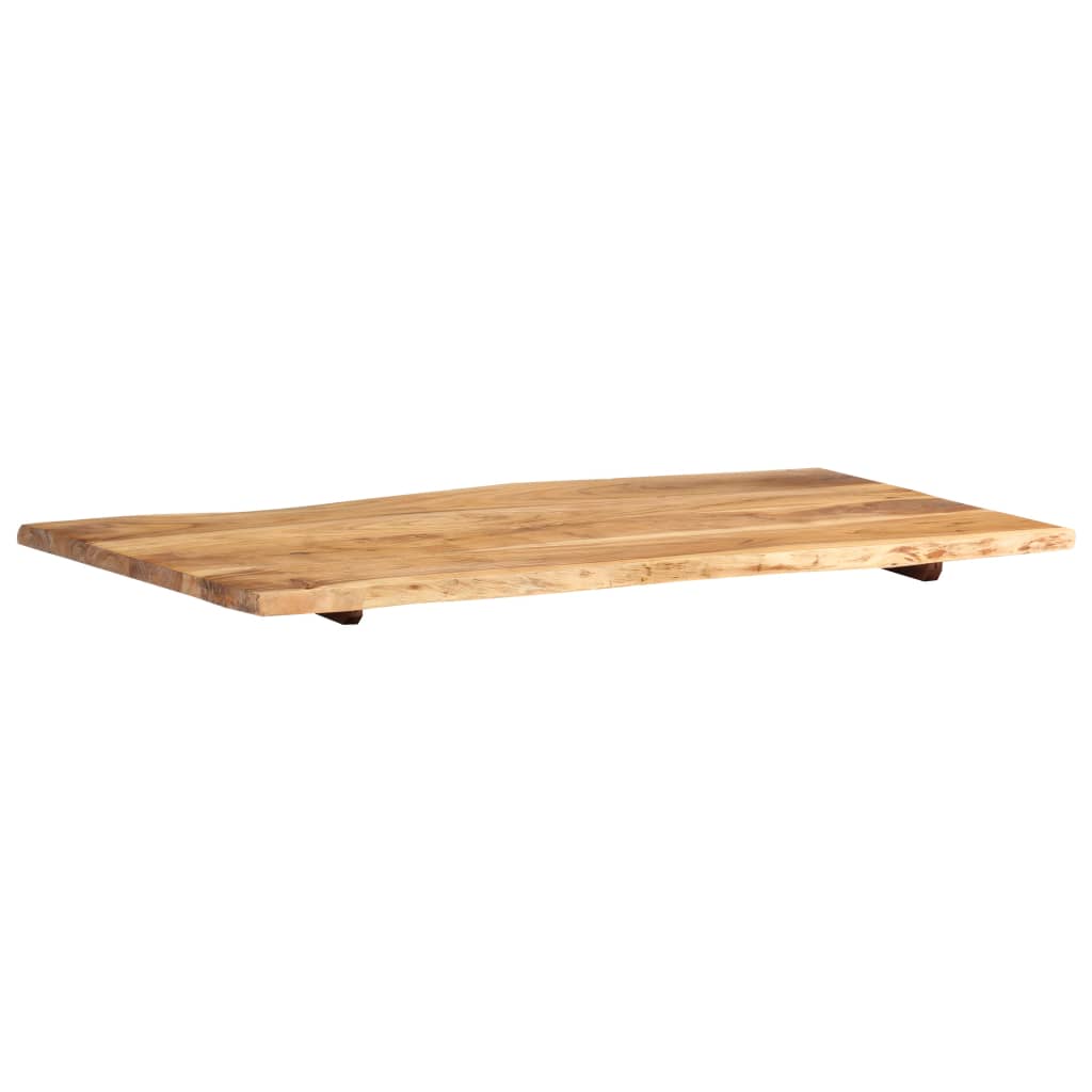 Tischplatte Massivholz Akazie 100x(50-60)x2,5 cm | Stepinfit.de