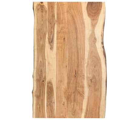 vidaXL Piano del Tavolo Legno Massello di Rovere Quadrato 23mm 70x70cm Ripiano