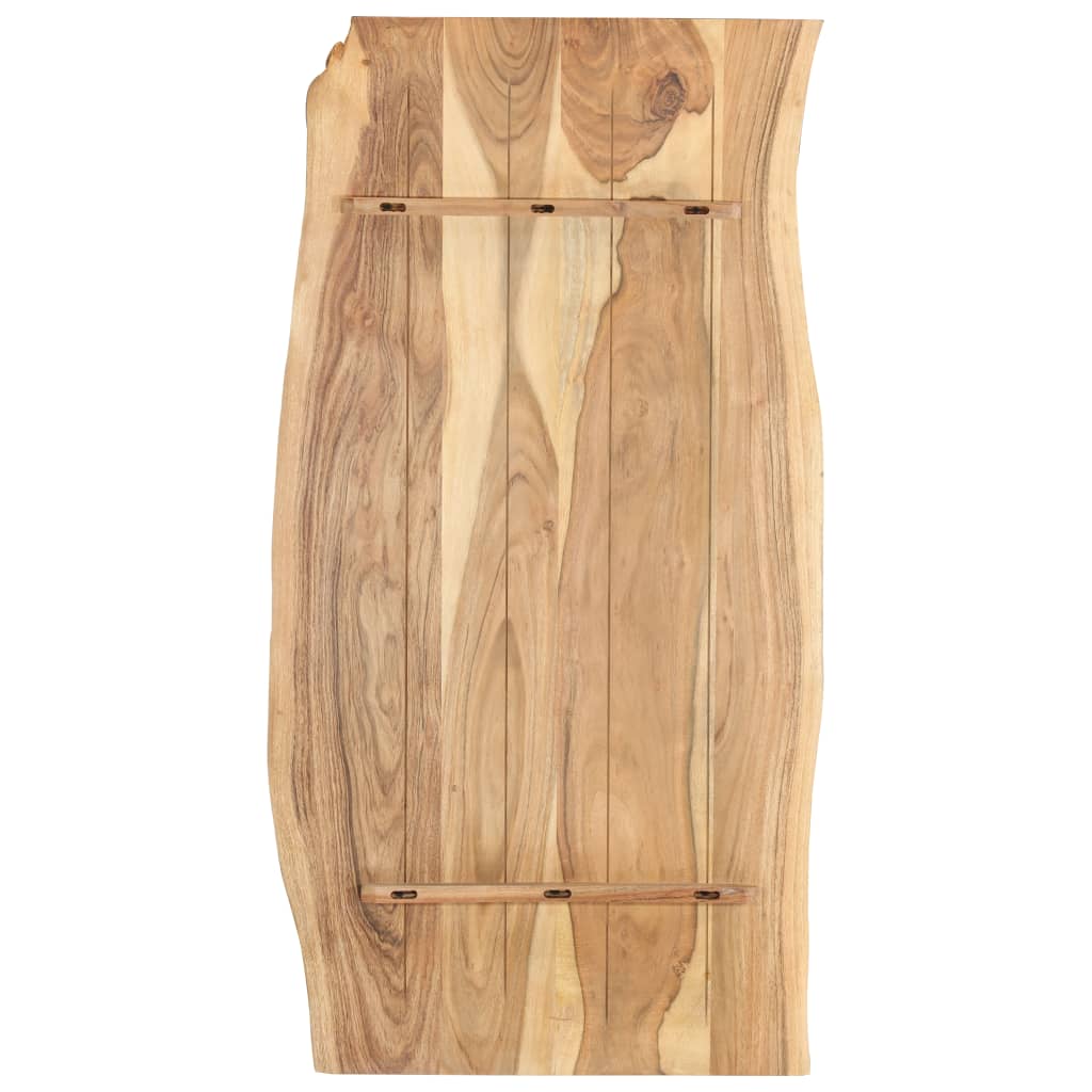 Stolní deska masivní akáciové dřevo 118 x (50–60) x 2,5 cm