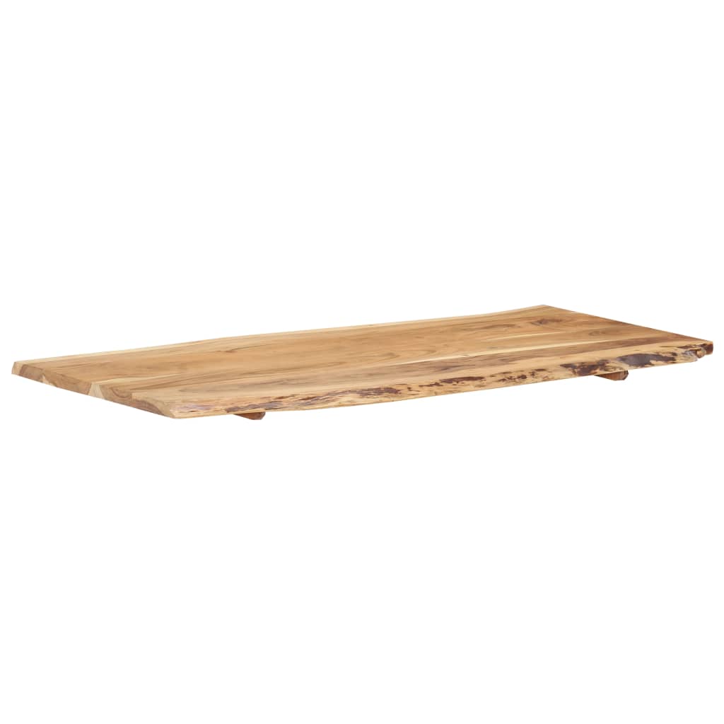vidaXL Stolna ploča od masivnog bagremovog drva 120 x (50-60) x 2,5 cm