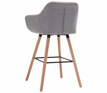 Détails sur vidaXL 2x Chaises de Bar avec Accoudoirs Gris Clair Tissu Tabouret Bistro Détails sur vidaXL 2x Chaises de Bar avec Accoudoirs Gris Clair Tissu Tabouret Bistro