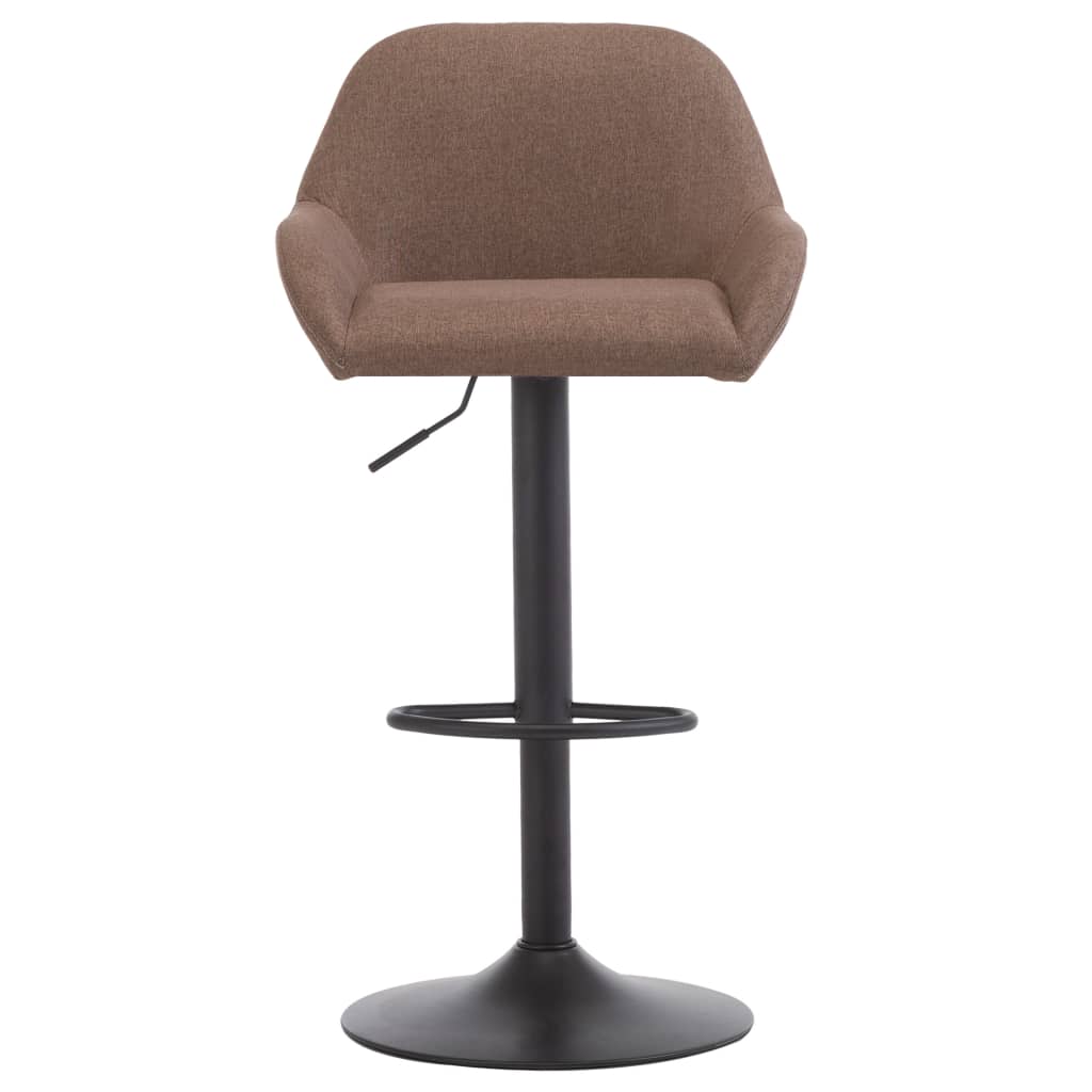 

vidaXL Barstoelen 2 st met armleuningen stof taupe