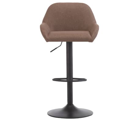 vidaXL Baro kėdės su porankiais, 2vnt., taupe spalvos, audinys