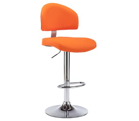 vidaXL Barhocker 2 Stk. Orange Kunstleder