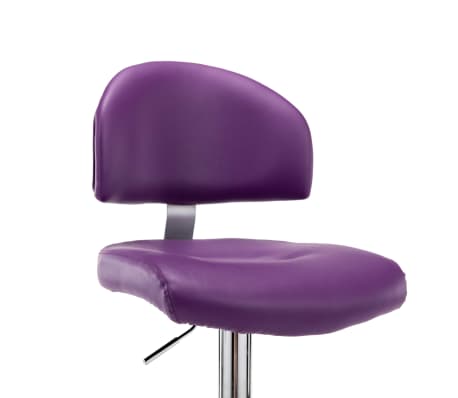 vidaXL 2x Barhocker Lila Kunstleder Drehbar Barstuhl Tresenhocker Bar