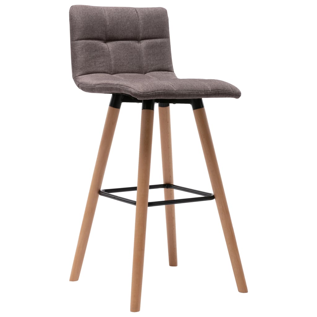 

vidaXL Barstoelen 2 st stof taupe