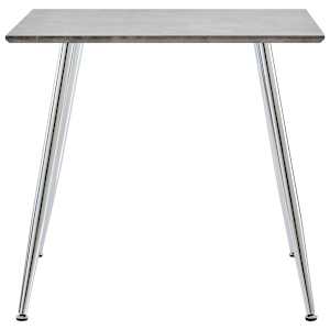 vidaXL Spisebord betong og s&oslash;lv 80,5x80,5x73 cm MDF