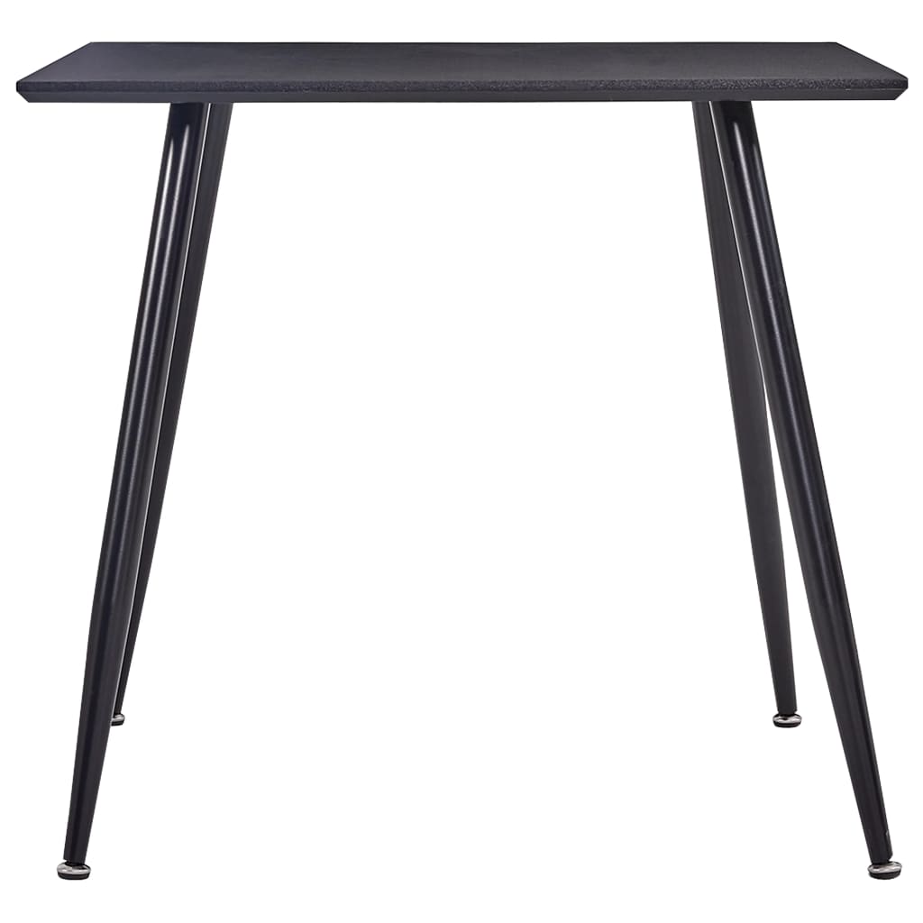 vidaXL Jídelní stůl černý 80,5 x 80,5 x 73 cm MDF
