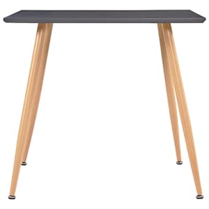 Jídelní stůl šedý a dubový 80,5 x 80,5 x 73 cm MDF - obrázek 2