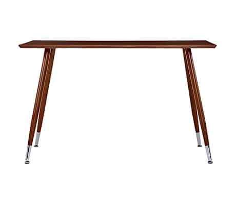 vidaXL Spisebord brun 120x60x74 cm MDF