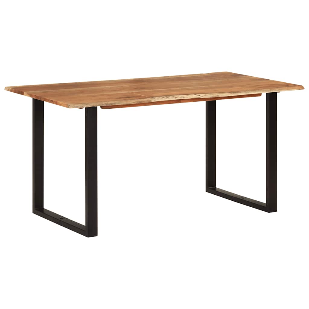 

vidaXL Dining Table 63"x31.5"x29.9" Solid Acacia Wood