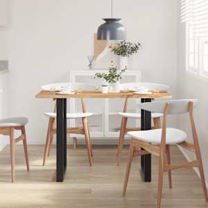 vidaXL Spisebord 118x58x76 cm heltre akasie