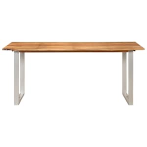 Jídelní stůl 180 x 90 x 76 cm masivní akáciové dřevo - obrázek 4