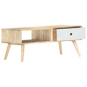 Konferenční stolek 90 x 50 x 40 cm masivní mangovník - obrázek 2