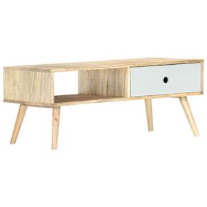 Konferenční stolek 90 x 50 x 40 cm masivní mangovník - obrázek 9