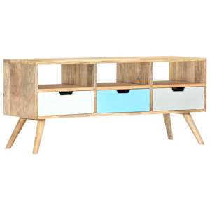 vidaXL telerialus, 110 x 35 x 48 cm, toekas mangopuit