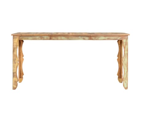 vidaXL Esstisch 160&times;80&times;76 cm Recyceltes Massivholz