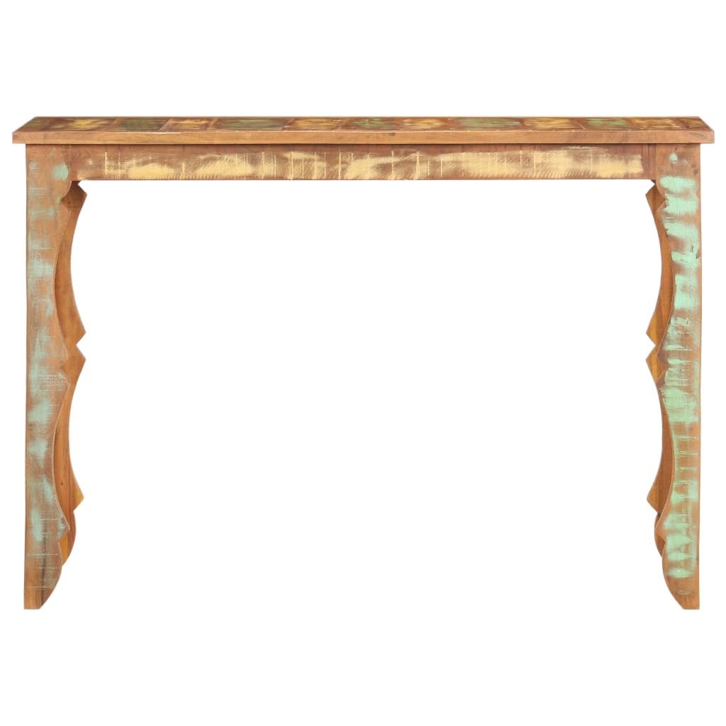 vidaXL Wandtafel 110x40x76 cm massief gerecycled hout afbeelding
