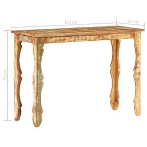 Konzolový stolek 110 x 40 x 76 cm masivní recyklované dřevo - obrázek 4
