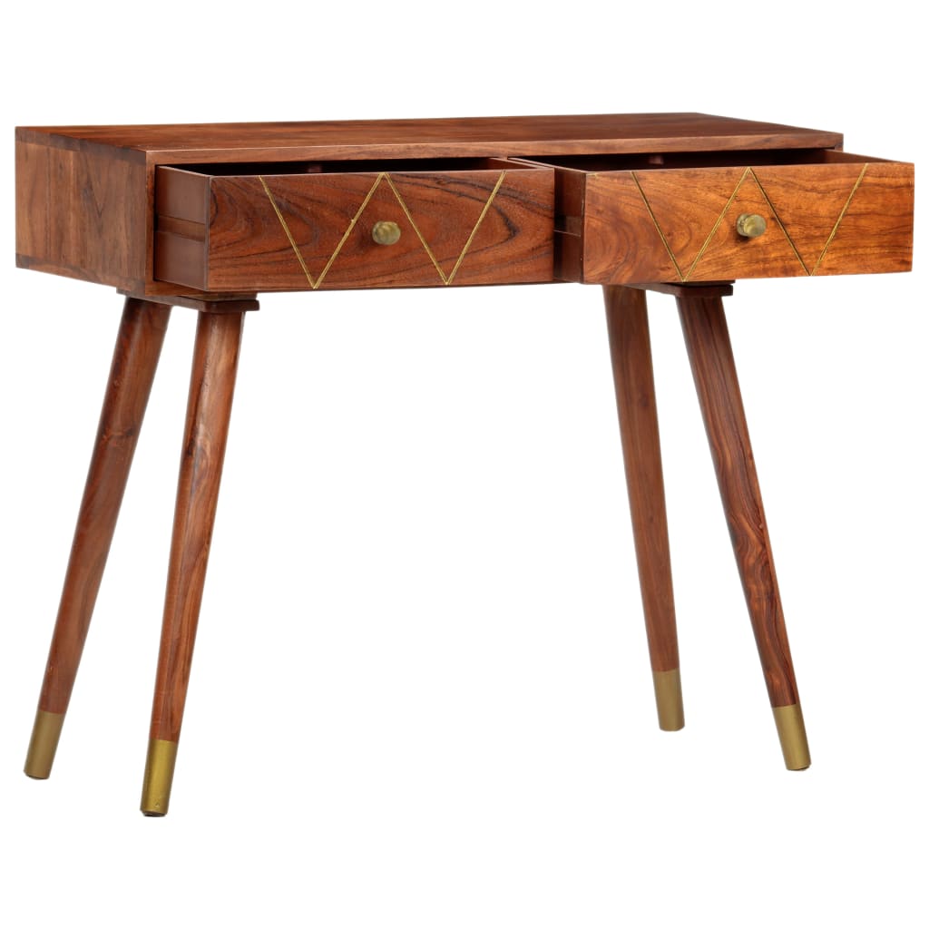 Konzolový stolek 90 x 35 x 76 cm masivní akáciové dřevo