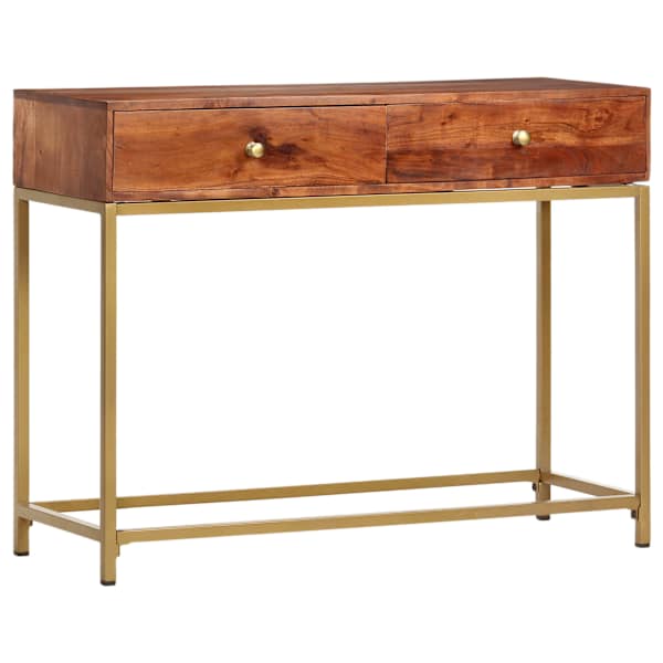 vidaXL konsoollaud 100 x 35 x 76 cm toekast akaatsiapuidust