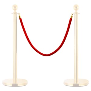 Vrv za pregradni stebriček rdeča in zlata žametna