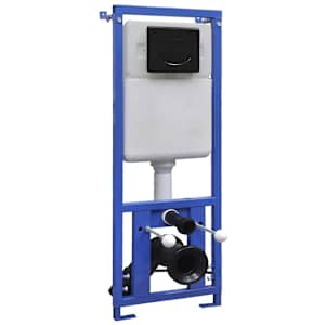vidaXL Seinasisese WC Loputuskast 11 L 41x14x(110-125) cm