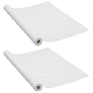 Samolepící tapety na dveře 2 ks bílé dřevo 210 x 90 cm PVC - obrázek 2