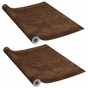 Samolepící tapety na dveře 2 ks tmavý dub 210 x 90 cm PVC - obrázek 2
