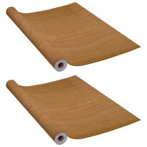 Samolepící tapety na dveře 2 ks světlý dub 210 x 90 cm PVC - obrázek 2
