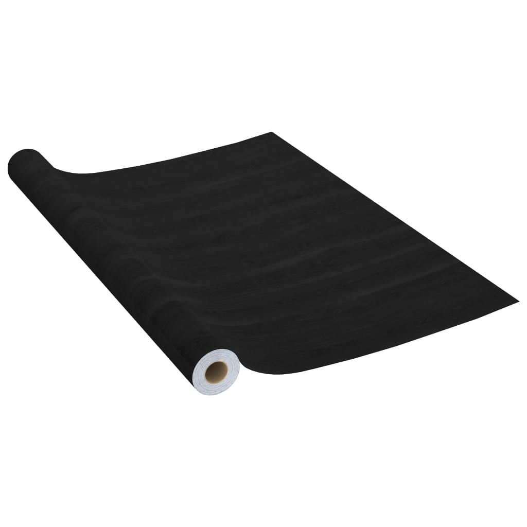 vidaXL Meubelfolie zelfklevend 500x90 cm PVC donkerhoutkleurig