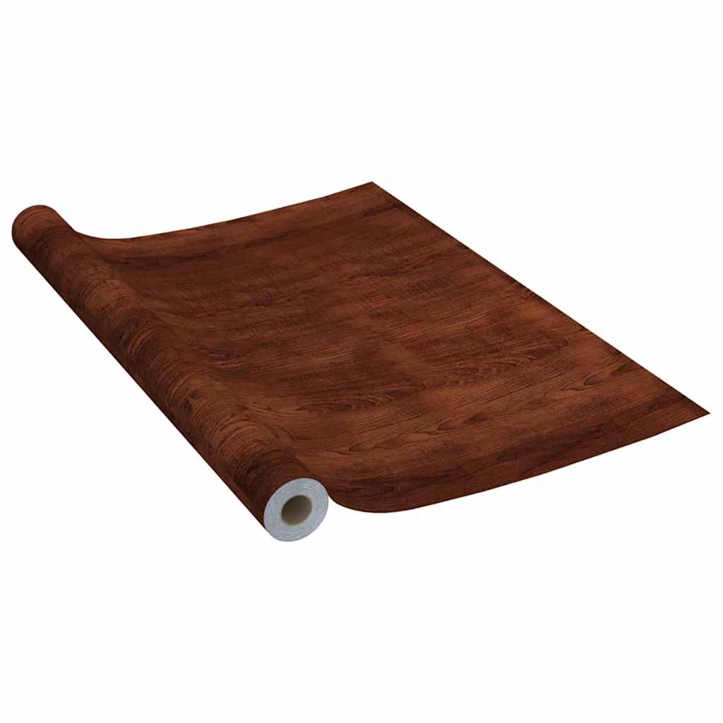 vidaXL Samolepící tapeta na nábytek tmavý dub 500 x 90 cm PVC