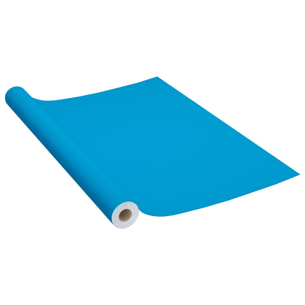 vidaXL Pellicola Autoadesiva per Mobili Azzurra 500x90 cm in PVC