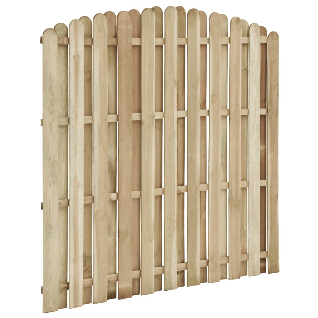 vidaXL Panel de valla madera de pino impregnada 180x(155-170) cm