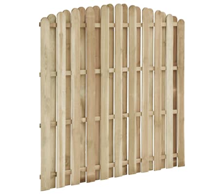 vidaXL Panel de valla madera de pino impregnada 180x(155-170) cm