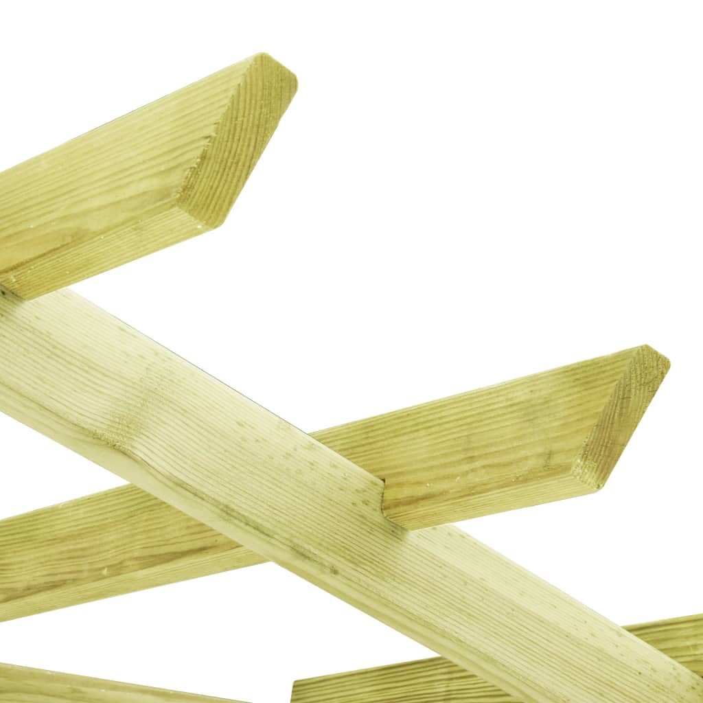 Thumbnail - vidaXL Eckpergola mit Bank 130×130×197 cm Kiefernholz Imprägniert