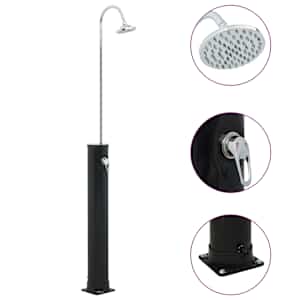 Solární sprcha černá 214 cm 20 l