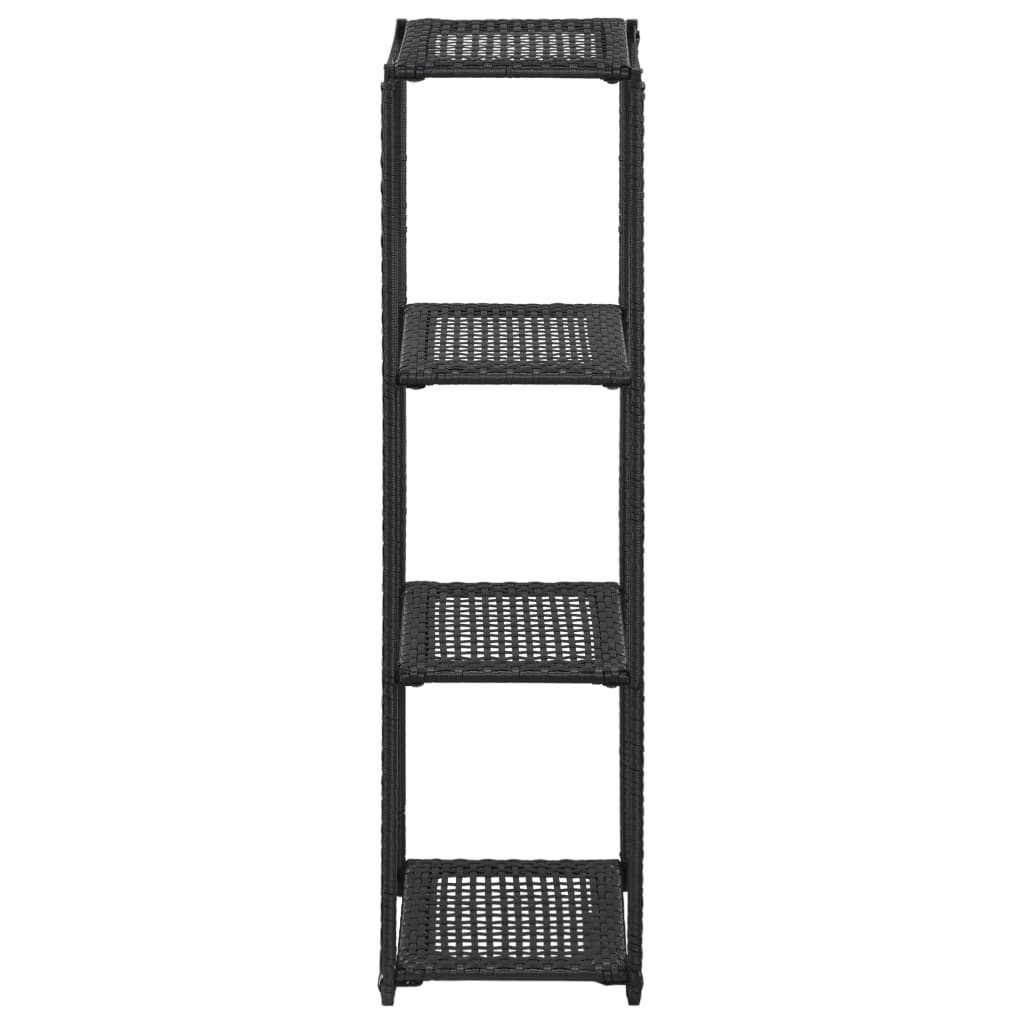 

vidaXL Opbergrek 30x30x120 cm poly rattan zwart