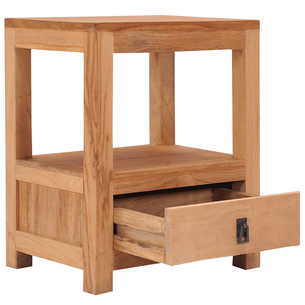 vidaXL Nachtkastje 40x30x50 cm massief teakhout afbeelding