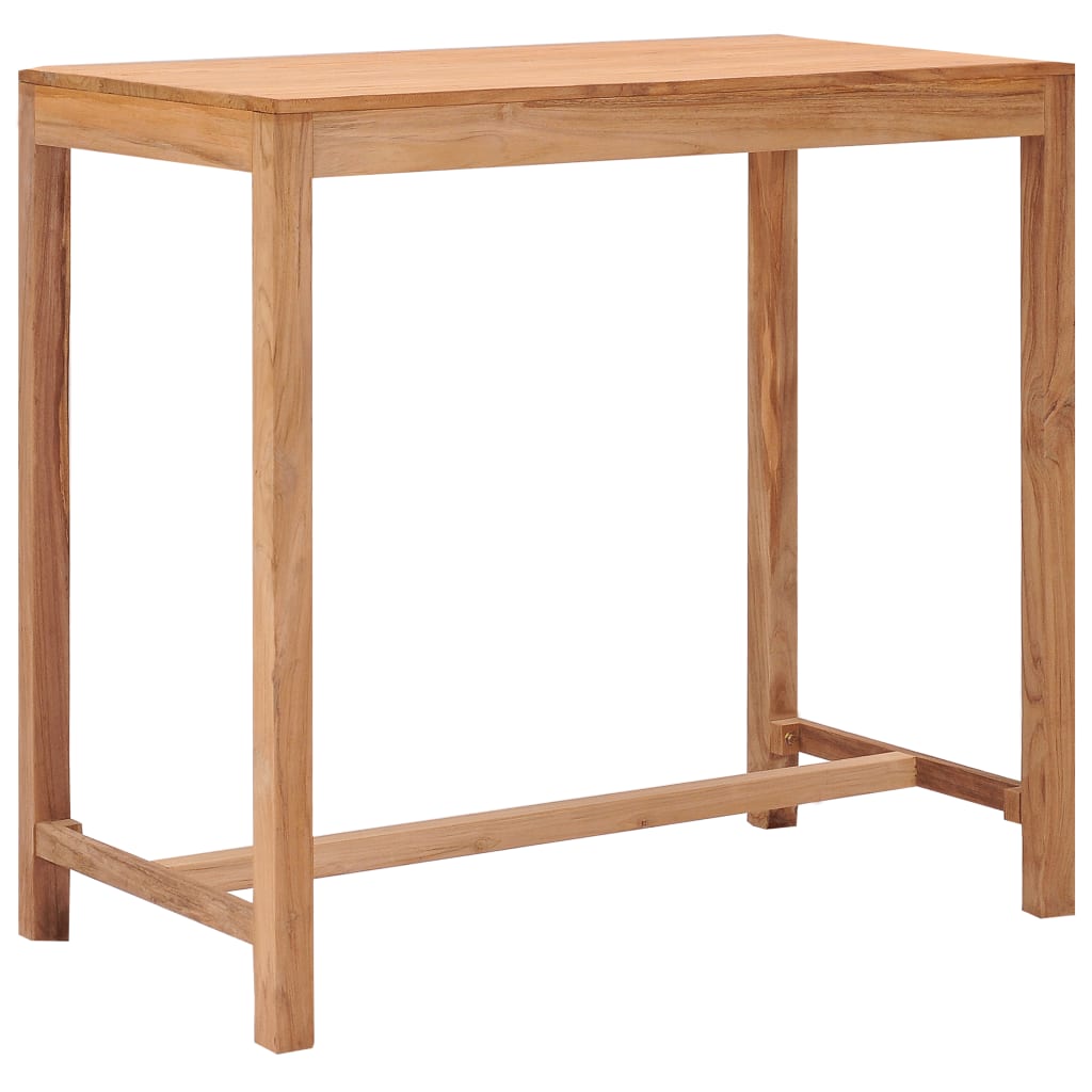 Zahradní barový stůl 110 x 60 x 105 cm masivní teakové dřevo