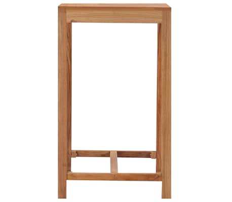vidaXL Tuinbartafel 60x60x105 cm massief teakhout