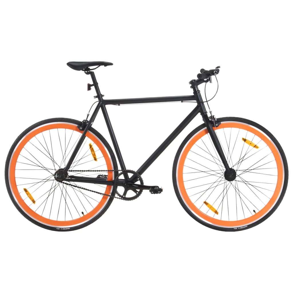 vidaXL Bicykel s pevným prevodom čierno-oranžový 700c 59 cm