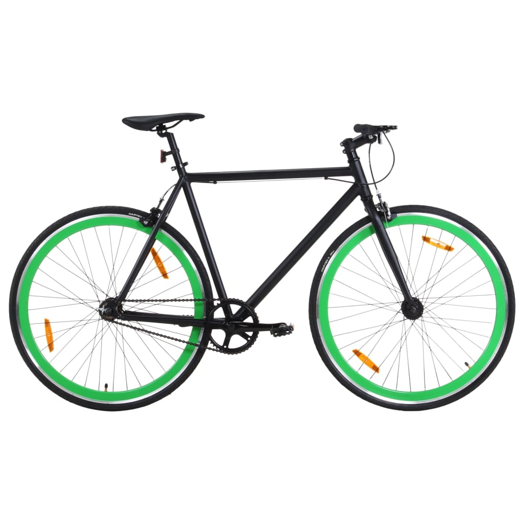 Bicikl s fiksnim zupčanikom crno-zeleni 700c 59 cm Bicikli Naručite namještaj na deko.hr