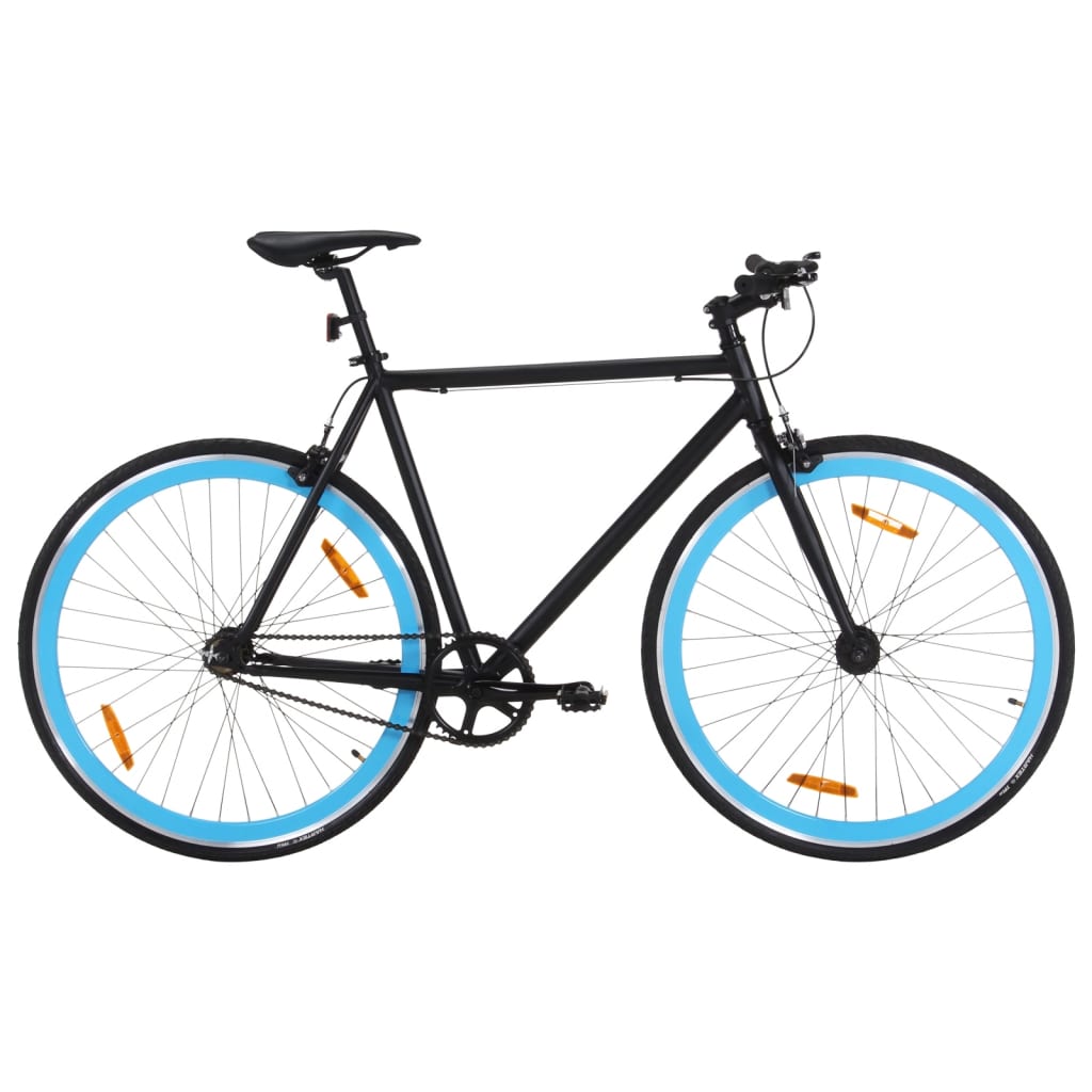10: vidaXL cykel 1 gear 700c 51 cm sort og blå