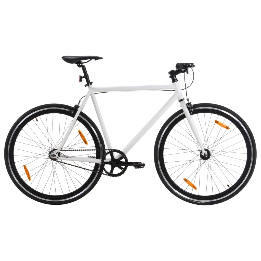 14: vidaXL cykel 1 gear 700c 51 cm hvid og sort