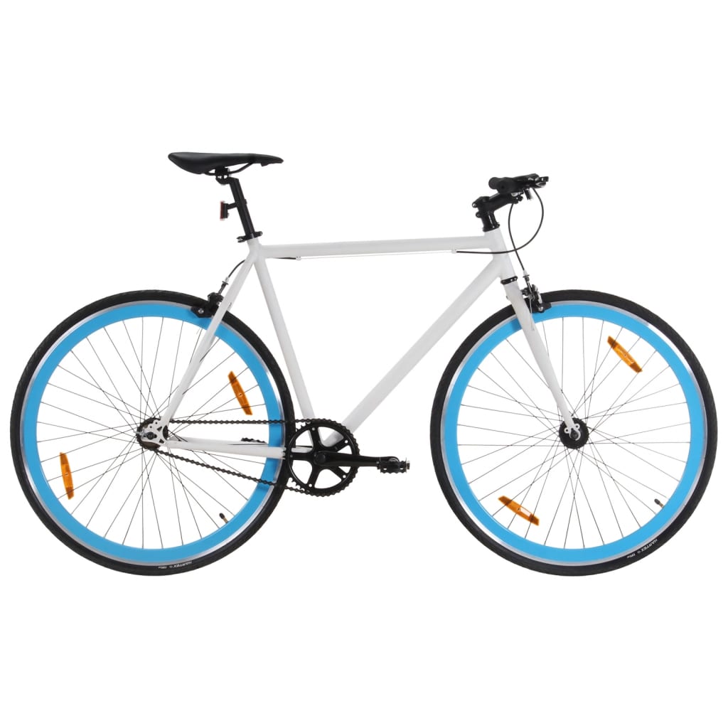 4: vidaXL cykel 1 gear 700c 55 cm hvid og blå
